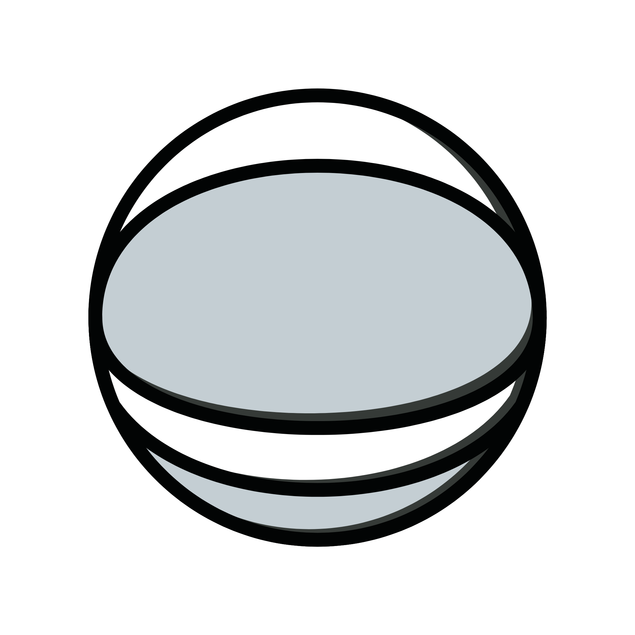 Round silver basketball sticker with black and white detailing and no branding